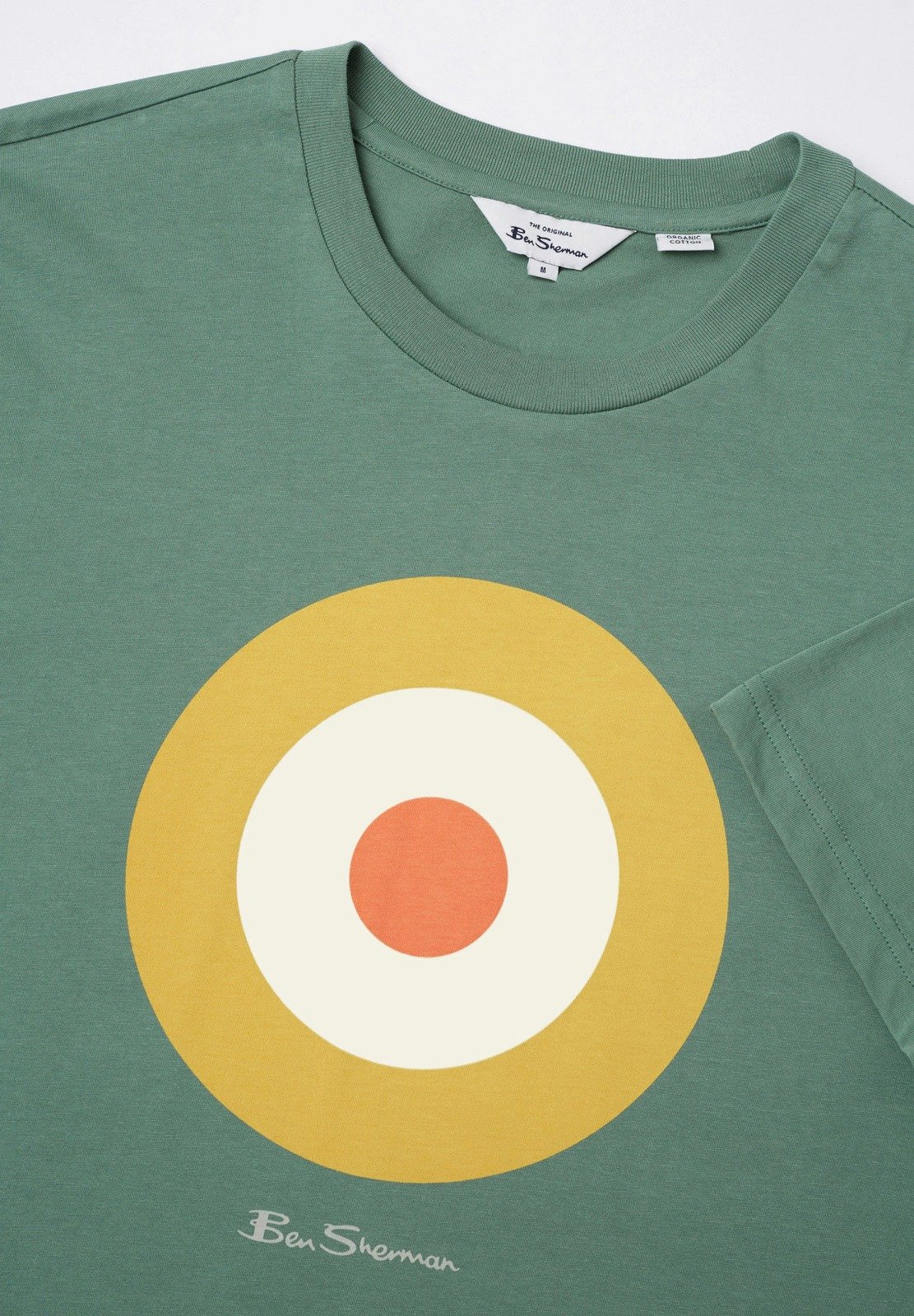BEN SHERMAN TARGET TEE GREEN & YELLOW – Image 2