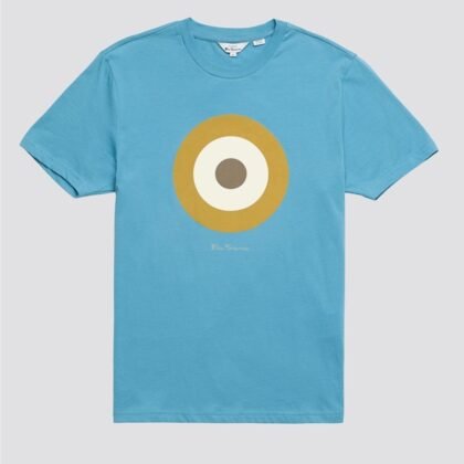 BEN SHERMAN TARGET TEE LIGHT BLUE