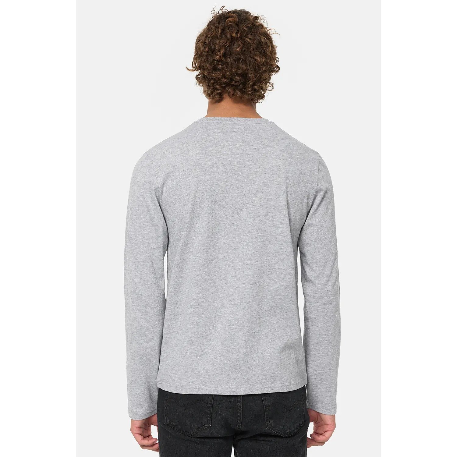 AULDEARN LONG SLEEVE T-SHIRT GRAY – Image 3
