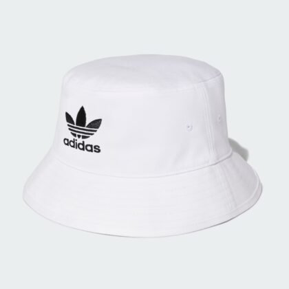TREFOIL BUCKET HAT WHITE