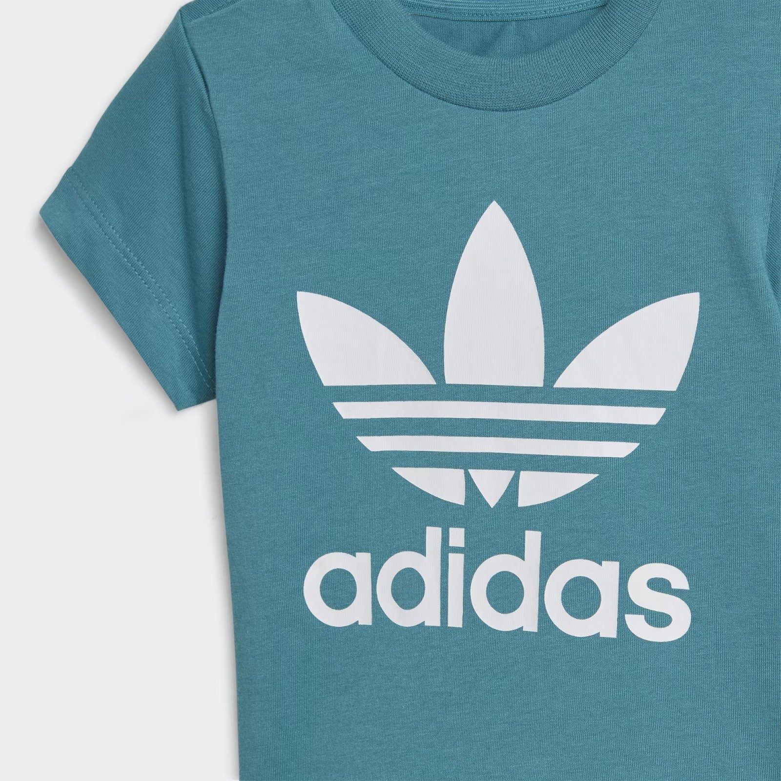 TREFOIL SHORTS TEE SET - TURQUOISE BLUE – Image 4