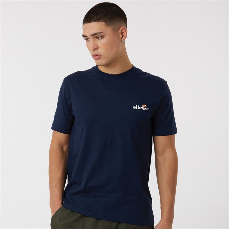MENS BENZINA HERITAGE BACK LOGO T-SHIRT NAVY – Image 2