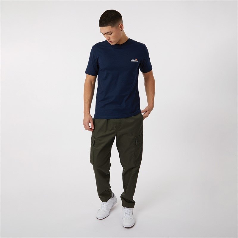 MENS BENZINA HERITAGE BACK LOGO T-SHIRT NAVY – Image 3