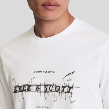 ANATOMY OF TYPE GRAPHIC T-SHIRT WHITE
