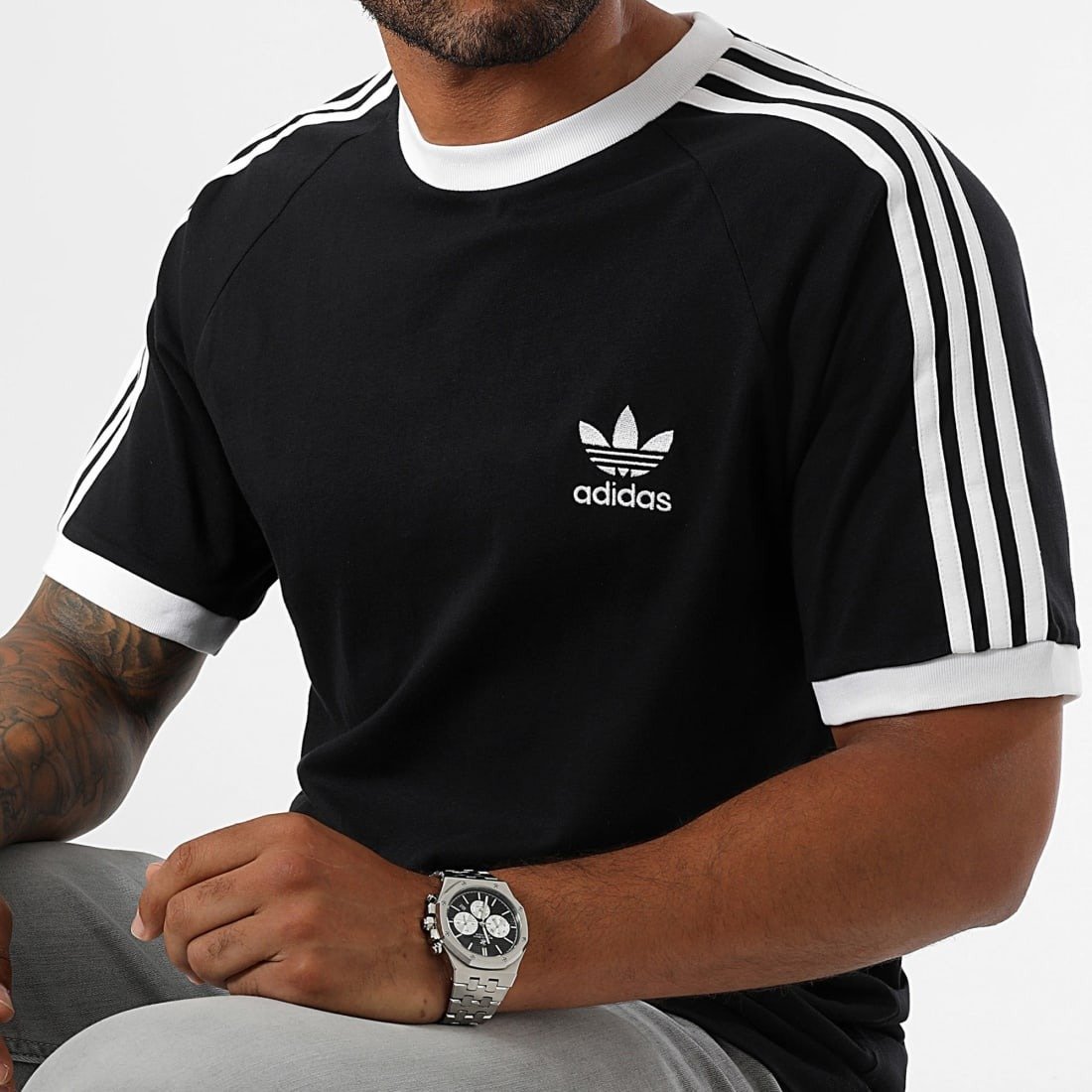 T-shirt 3 bandes Adicolor Classics – Image 3