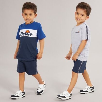 WYATT THREE PACK TAPED T-SHIRTS AND SHORTS SET