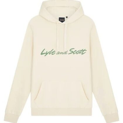 SCRIPT HOODED SWEATSHIRT