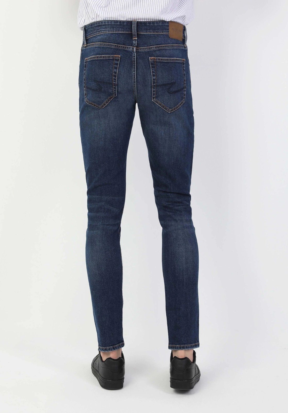 041 DANNY MEN'S SLIM FIT SLIM LEG TROUSERS – Image 2