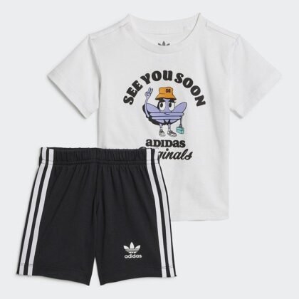 TREFOIL SHORTS AND T-SHIRT SET