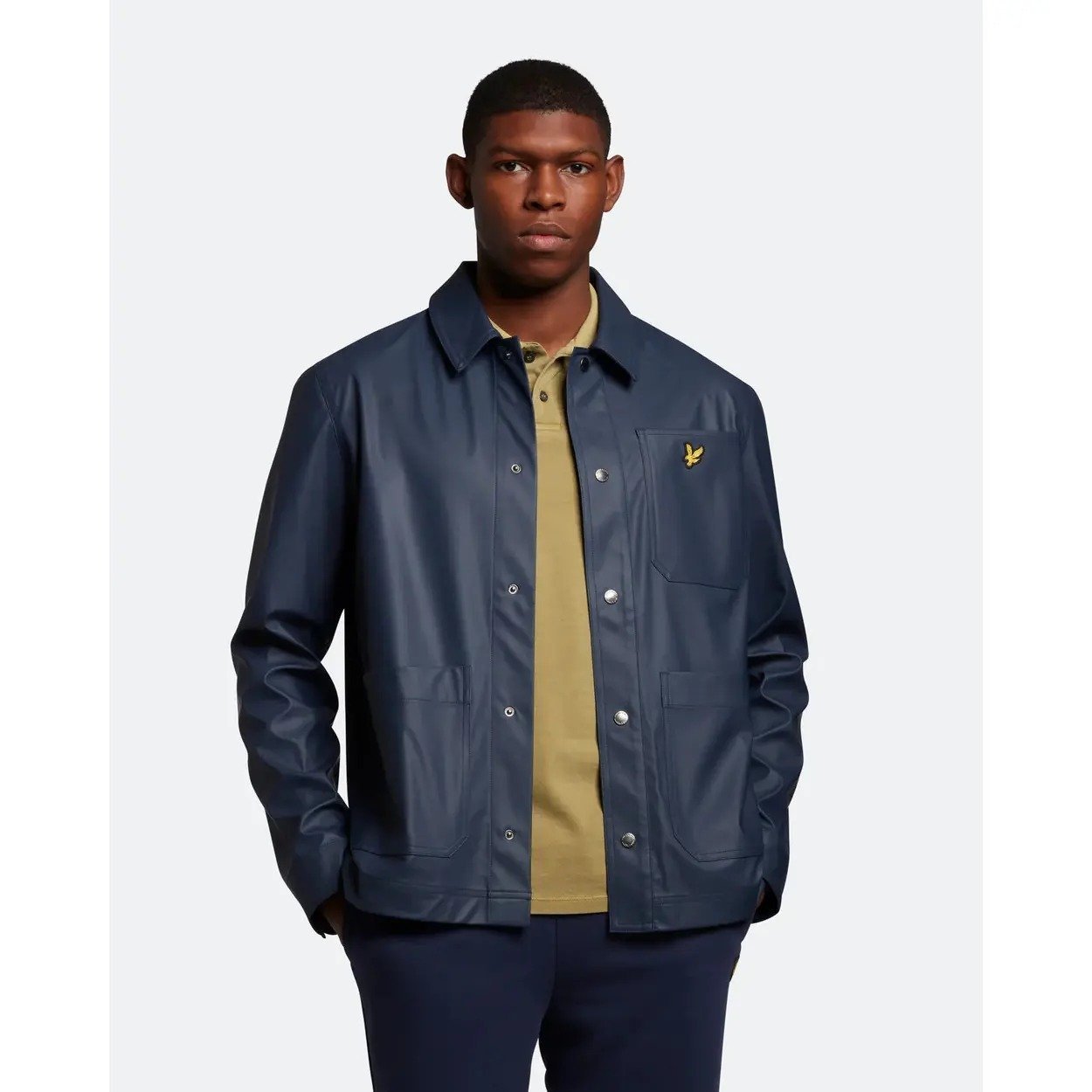 EMBROIDERED LOGO LONG SLEEVE WINDBREAKER JACKET – Image 2