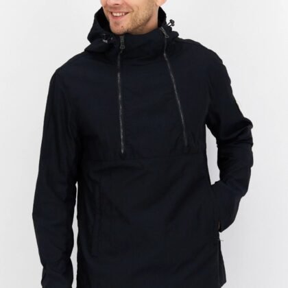 SOLID HOODED JACKET