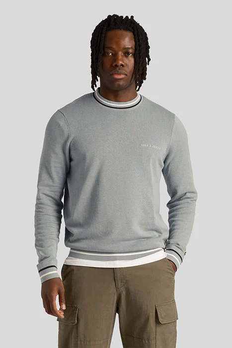 TIPPED CREW NECK JUMPER