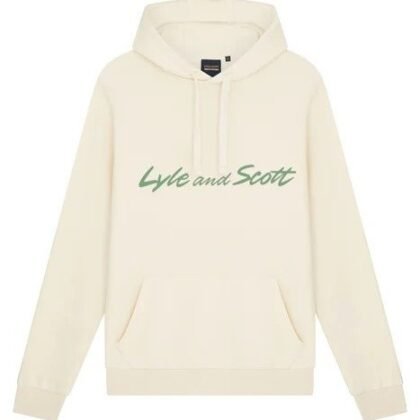 SCRIPT HOODED SWEATSHIRT
