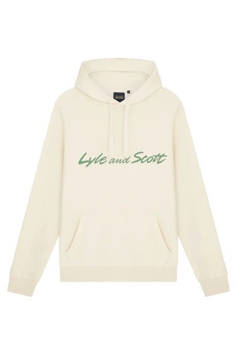 SCRIPT HOODED SWEATSHIRT