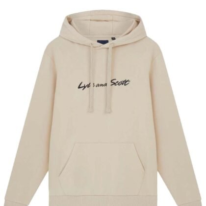 SCRIPT HOODED SWEATSHIRT